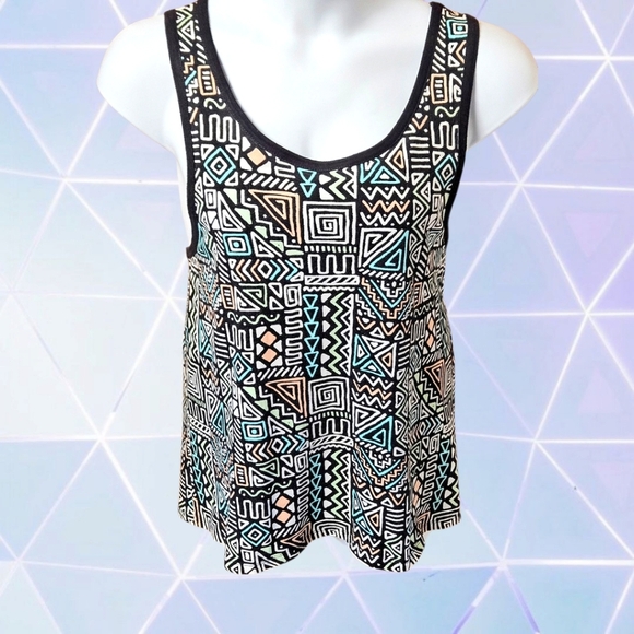 PAC SUN UNISEX Geometric Patterned Tank Top M/L - Picture 3 of 16